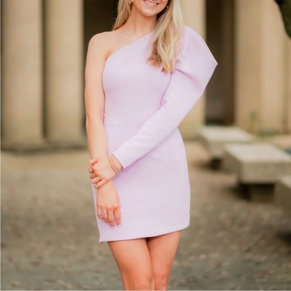 ELLIATT One-Shoulder Lavender Dress